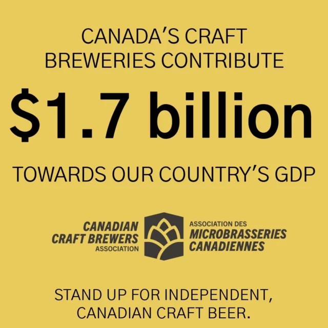 The future of craft beer is on the ballot in this election.
We Canadians love our craft beer, and demand for it continues to grow. And that’s a good thing because a growing craft beer sector means a growing Canadian economy.
But an outdated tax system that favours foreign-owned breweries and unfair tariffs on the things used to make the beer we love are putting the future of your favourite craft brewery at risk.
Craft beer taxes in Canada are 3 to 4 times higher than in neighbouring U.S. states.
On top of these high taxes, the current U.S. tariffs will make it even harder to brew great beer at a great price. This means that without excise tax reform and permanently lowering taxes on craft breweries, many of them will be casualties of this trade war. 

The next government can fix this by permanently lowering excise taxes. Tell your local candidates to stand up for locally-owned Canadian craft beer.

An election is the time to let your candidates for public office know this matters to you – that you want to ensure local craft beer does not disappear from store shelves. 

It is time to decide what kind of craft beer industry we want in Canada.

Help us stand up for Canada. Help us stand up for locally-made craft beer.