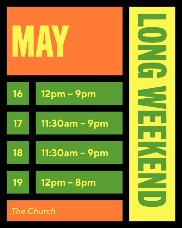 The Long Weekend is Upon Us! Extended Hours on Sunday, Since You Know... No Work on Monday 😏🍻🖤