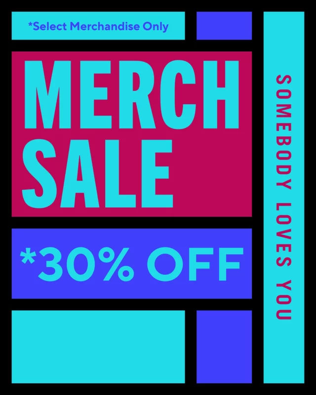30% OFF Select Merchandise! Just in case you needed a reason to find a new favourite shirt!