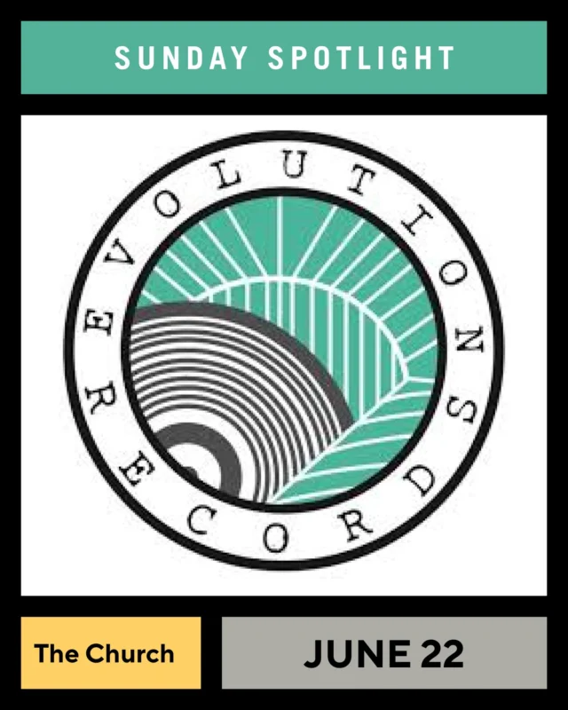 The One and Only Evolution Records is Back this Coming Sunday June 22! Check out new and used Records, Make Trades, Buy Concert Merch all from the comfort of The Church!